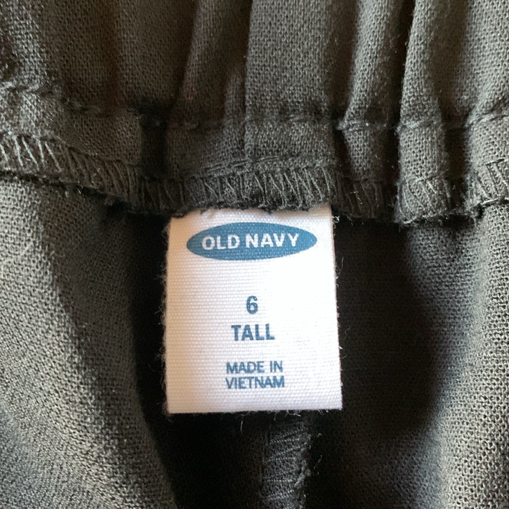 New Old Navy womens black pants wide leg size 6 tall 6T business casual career - Picture 6 of 11